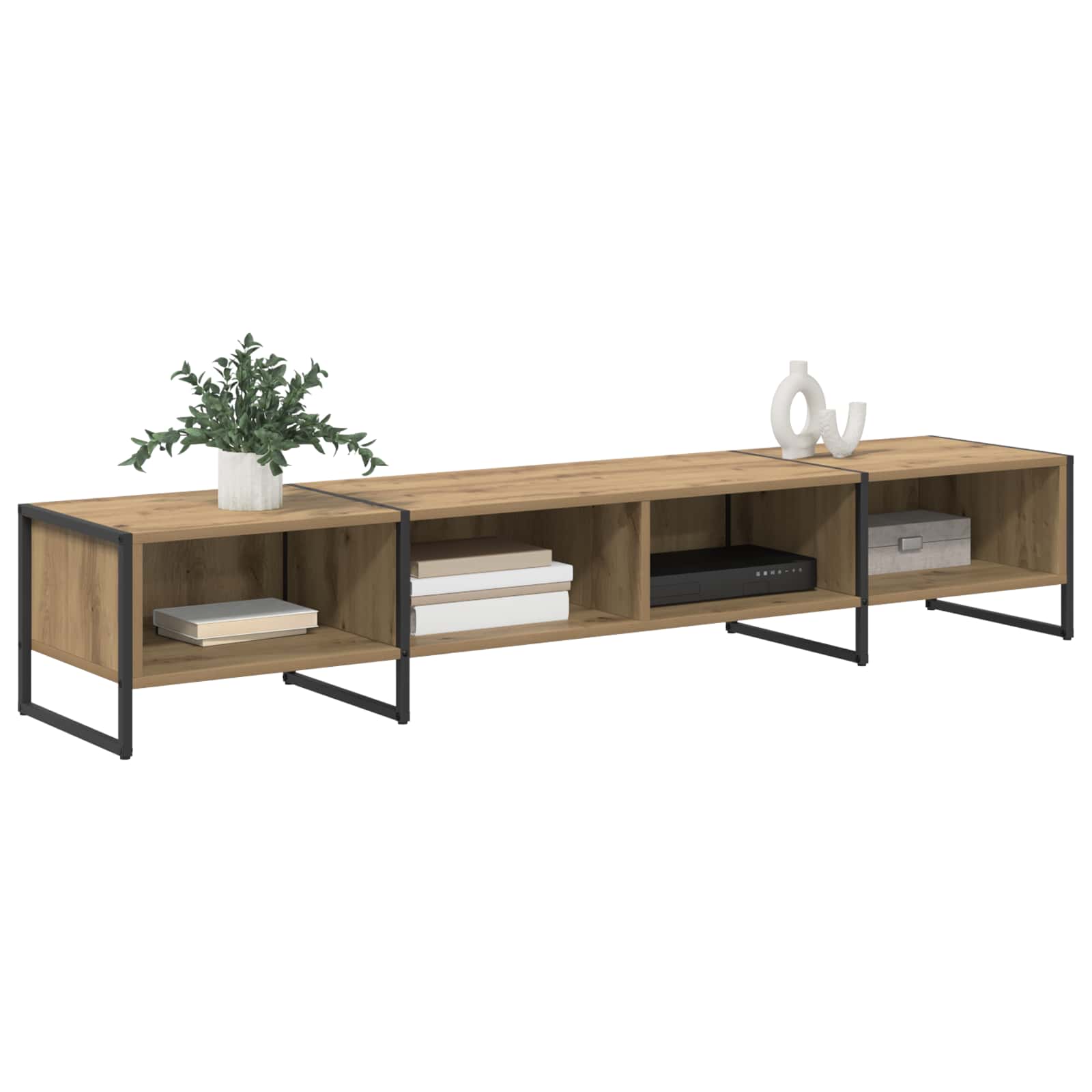 vidaXL TV-kast Ambachtelijk eiken 170,5 x 36 x 30,5 cm Bewerkt hout