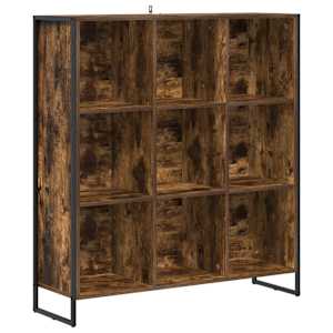 vidaXL Raamaturiiul 99.5 x 30 x 108.5 cm Tehispuit Suitsu tamm