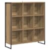 vidaXL Raamaturiiul 99.5 x 30 x 108.5 cm Tehispuit Artisani tamme