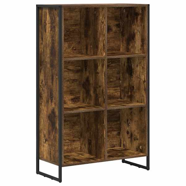 vidaXL Raamaturiiul 99.5 x 30 x 108.5 cm Tehispuit Suitsu tamm