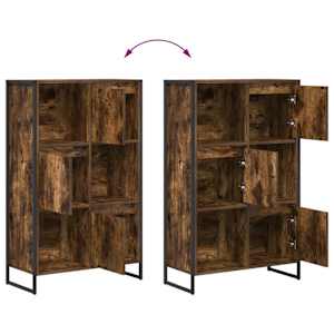 Knihovna Kouřový dub 68 x 30 x 108.5 cm kompozitní dřevo - obrázek 11