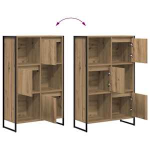 Knihovna 68 x 30 x 108.5 cm kompozitní dřevo Umělecký dub - obrázek 11