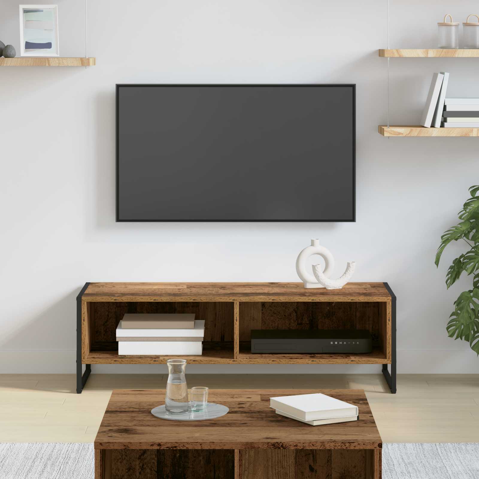 Suport TV & Masă TV - Cabinet TV Lemn Vechi 100 x 36.5 x 30.5 cm Lemn compozit