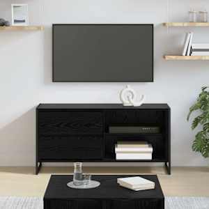 Televizní skříň Černý dub 100 x 36 x 49,5 cm kompozitní dřevo - obrázek 1