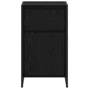 Servírovací skříň Černý dub 81 x 36 x 150.5 cm kompozitní dřevo - obrázek 6