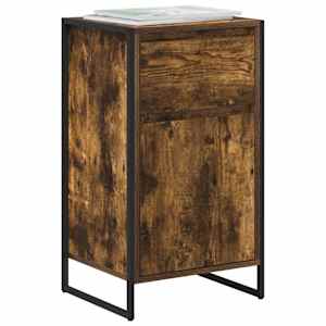 Servírovací skříň se zásuvkou Kouřový dub 81 x 36 x 150.5 cm - obrázek 3