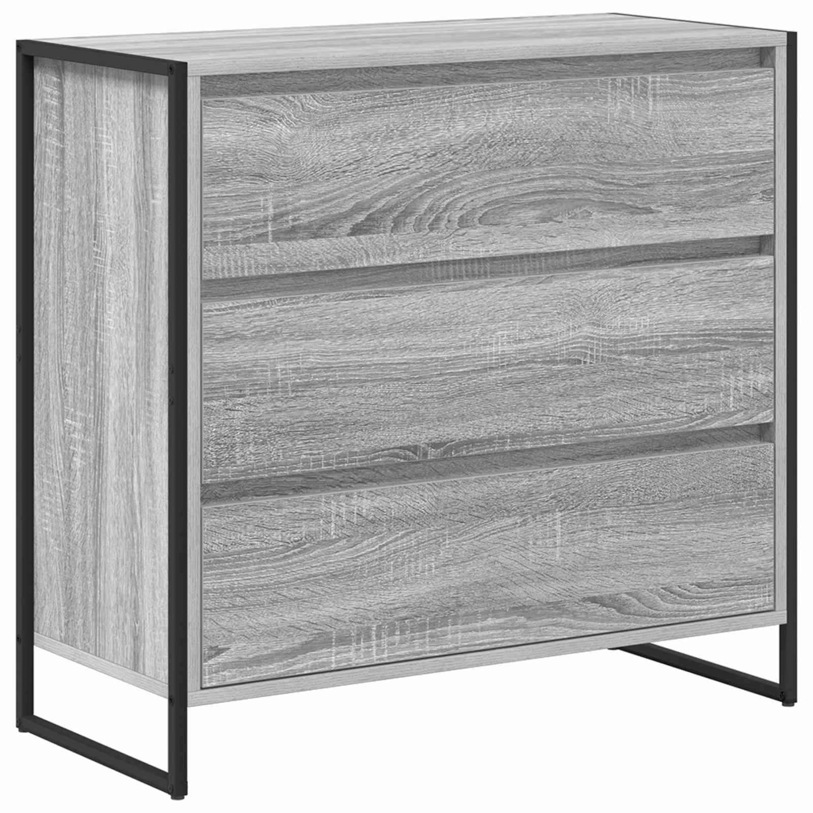 Thumbnail - vidaXL Sideboard Graues Sonoma 79 x 36 x 75.5 cm Holzwerkstoff