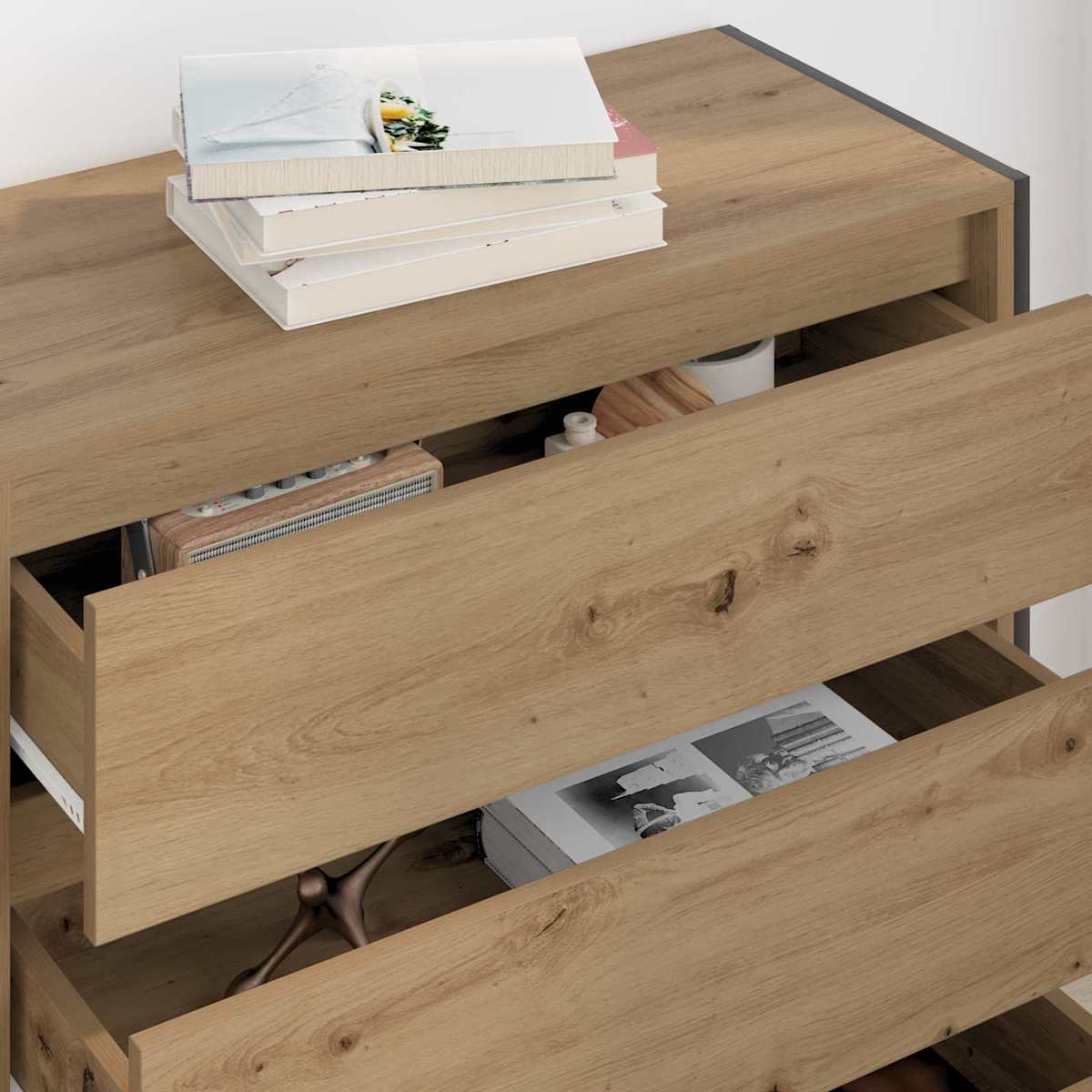 Sideboard 79 x 36 x 75.5 cm Konstrueret træ - Billede 4
