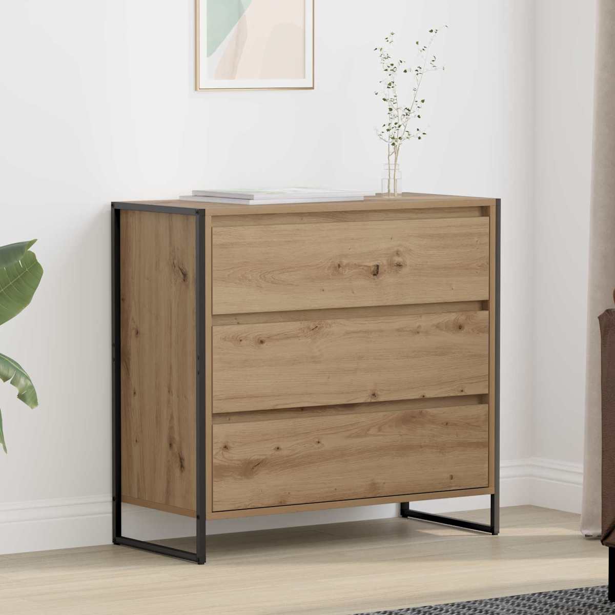 Sideboard 79 x 36 x 75.5 cm Konstrueret træ