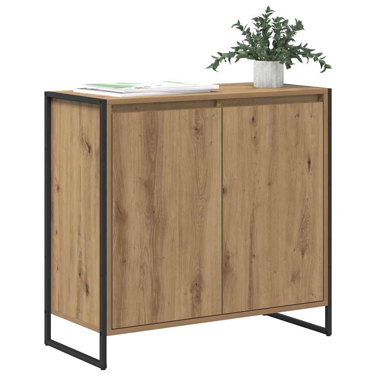 Sideskab 79 x 36 x 75 cm Konstrueret træ - Billede 3