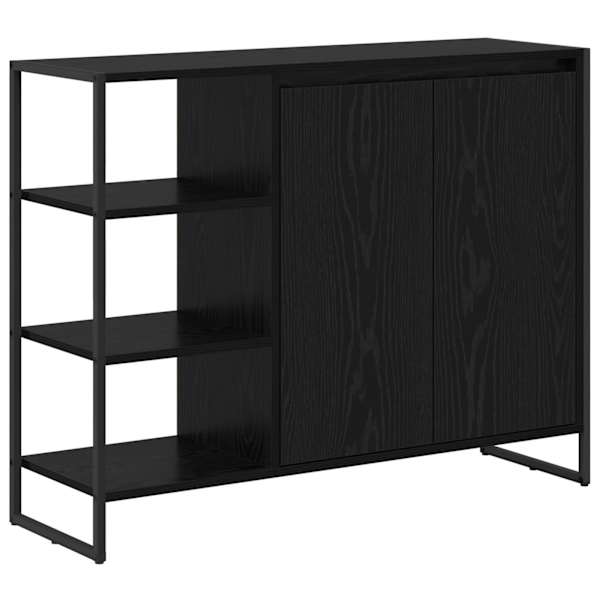 vidaXL K&otilde;rvalkapp Must tamm 96.5 x 30 x 75 cm Tehispuit