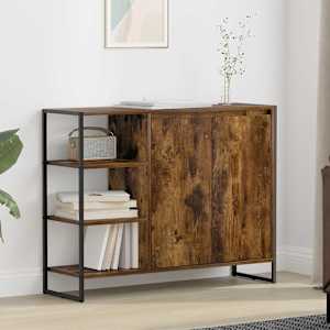 Stranska omara Dimni hrast 96,5 x 30 x 75 cm Konstruiran les