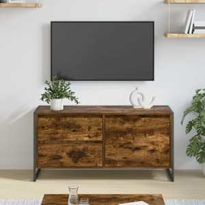 Televizní skříň Kouřový dub 100 x 36 x 49.5 cm kompozitní dřevo - obrázek 1