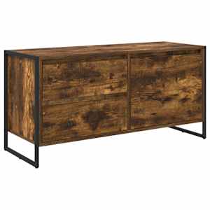 Televizní skříň Kouřový dub 100 x 36 x 49.5 cm kompozitní dřevo - obrázek 2
