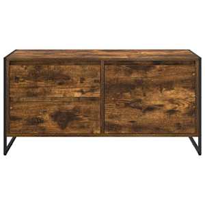 Televizní skříň Kouřový dub 100 x 36 x 49.5 cm kompozitní dřevo - obrázek 6