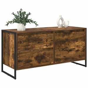 Televizní skříň Kouřový dub 100 x 36 x 49.5 cm kompozitní dřevo - obrázek 3