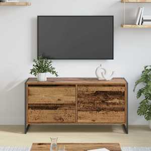 Televizní skříň Staré dřevo 100 x 36 x 49.5 cm kompozitní dřevo - obrázek 1