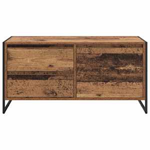 Televizní skříň Staré dřevo 100 x 36 x 49.5 cm kompozitní dřevo - obrázek 6