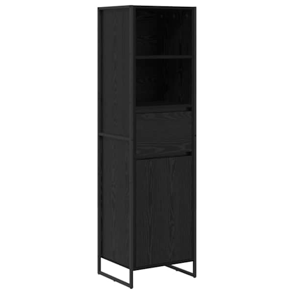 vidaXL Raamaturiiul Must tamm 43 x 36 x 150.5 cm Tehispuit