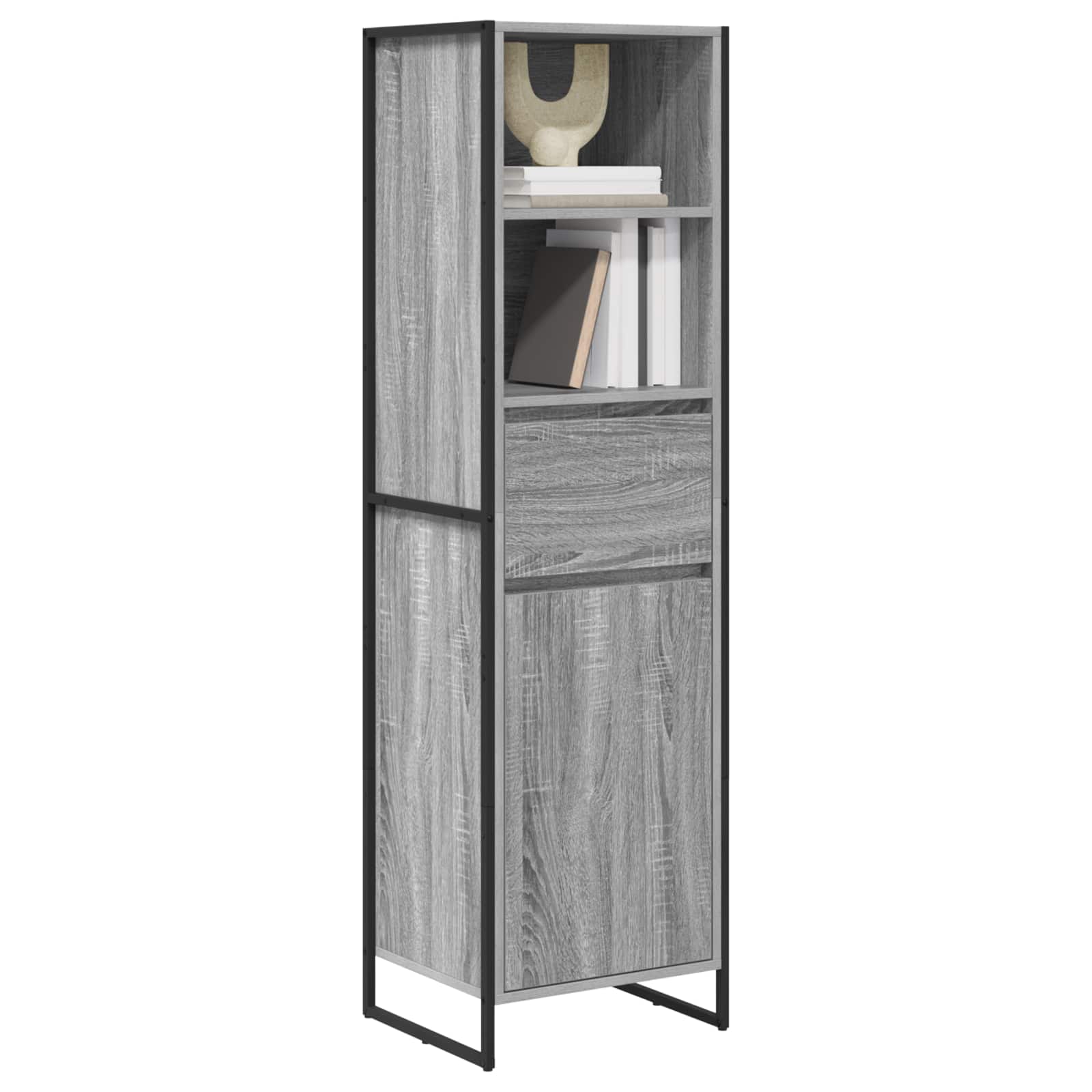 vidaXL Boekenkast Grijs Sonoma 43 x 36 x 150.5 cm Bewerkt hout
