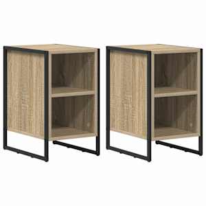 Noční stolek 2 pcs Sonoma 39,5 x 30 x 50 cm kompozitní dřevo - obrázek 2