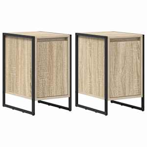 Noční stolek 2 pcs Sonoma 39,5 x 30 x 50 cm kompozitní dřevo - obrázek 2