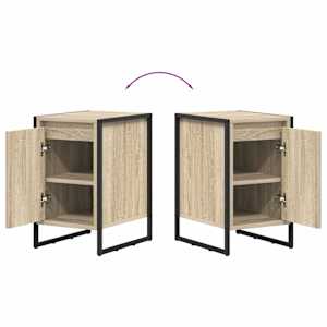 Noční stolek 2 pcs Sonoma 39,5 x 30 x 50 cm kompozitní dřevo - obrázek 12