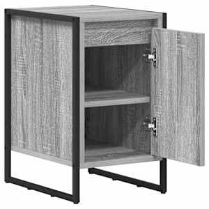 Noční stolek 2 pcs Šedá Sonoma 39,5 x 30 x 50 cm - obrázek 6