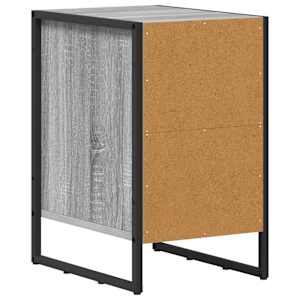 Noční stolek 2 pcs Šedá Sonoma 39,5 x 30 x 50 cm - obrázek 9