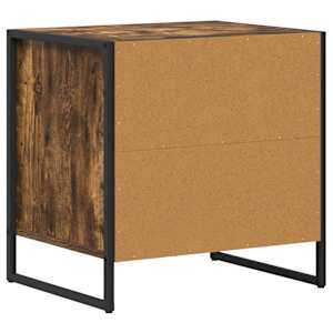 Noční stolek se zásuvkou 2 pcs Kouřový dub 50 x 39,5 x 50 cm - obrázek 8