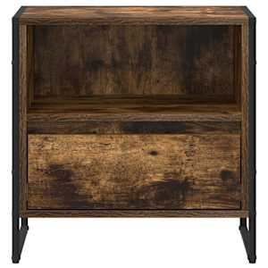 Noční stolek se zásuvkou 2 pcs Kouřový dub 50 x 39,5 x 50 cm - obrázek 6