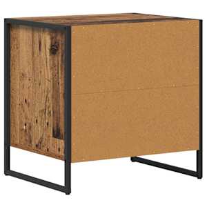 Noční stolek se zásuvkou 2 pcs Staré dřevo 50 x 39,5 x 50 cm - obrázek 8
