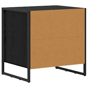 Noční stolek Černý dub 50 x 39.5 x 50 cm kompozitní dřevo - obrázek 7