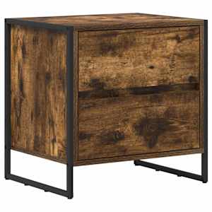Noční stolek se zásuvkou 2 pcs Kouřový dub 50 x 39.5 x 50 cm - obrázek 5