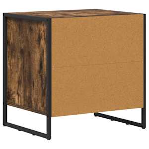 Noční stolek se zásuvkou 2 pcs Kouřový dub 50 x 39.5 x 50 cm - obrázek 8