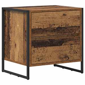 Noční stolek se zásuvkou 2 pcs Staré dřevo 50 x 39.5 x 50 cm - obrázek 5