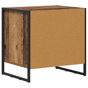 Noční stolek se zásuvkou 2 pcs Staré dřevo 50 x 39.5 x 50 cm - obrázek 8