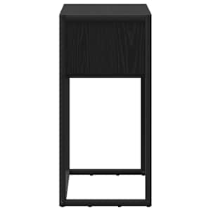 Odkládací stolek Černý dub 100 x 36 x 75 cm kompozitní dřevo - obrázek 7