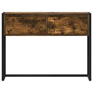 Odkládací stolek Kouřový dub 100 x 36 x 75 cm kompozitní dřevo - obrázek 6
