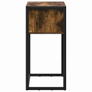 Odkládací stolek Kouřový dub 100 x 36 x 75 cm kompozitní dřevo - obrázek 7