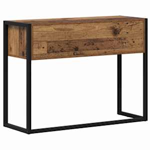 Odkládací stolek Staré dřevo 100 x 36 x 75 cm kompozitní dřevo - obrázek 8