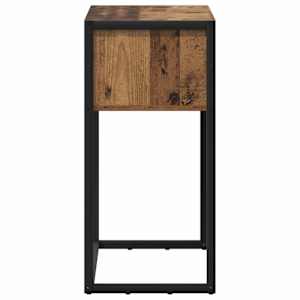 Odkládací stolek Staré dřevo 100 x 36 x 75 cm kompozitní dřevo - obrázek 7