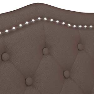 Chesterfield lavice Hnědá 120,5 x 65 x 75 cm Umělá kůže - obrázek 8