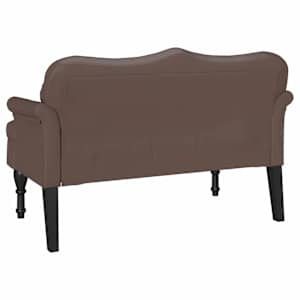 Chesterfield lavice Hnědá 120,5 x 65 x 75 cm Umělá kůže - obrázek 6