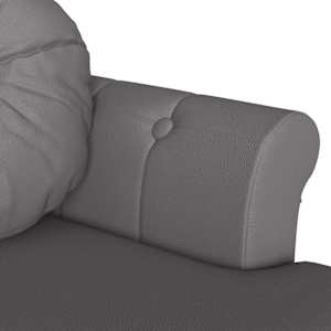 Chesterfield lavice Šedá 120,5 x 65 x 75 cm Umělá kůže - obrázek 7