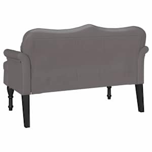 Chesterfield lavice Šedá 120,5 x 65 x 75 cm Umělá kůže - obrázek 6