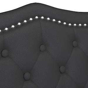 Chesterfield lavice Černá 120,5 x 65 x 75 cm Umělá kůže - obrázek 8