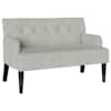 vidaXL Chesterfieldi pink Helehall 112 x 65,5 x 75 cm Samet