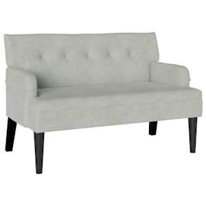vidaXL Chesterfieldi pink Helehall 112 x 65,5 x 75 cm Samet
