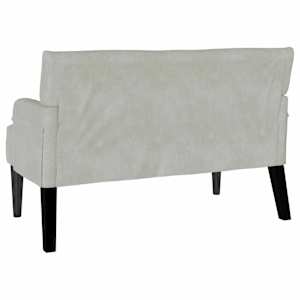 Chesterfield lavice Světle šedá 112 x 65,5 x 75 cm samet - obrázek 6
